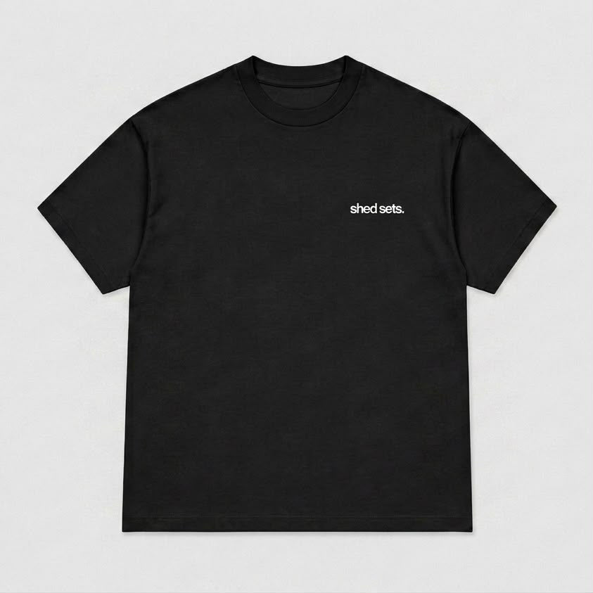 Shed Sets Graphic T-shirt (BLACK)