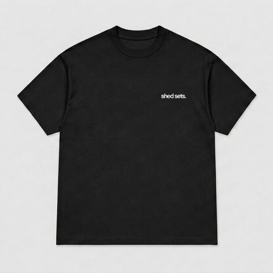 Shed Sets Graphic T-shirt (BLACK)